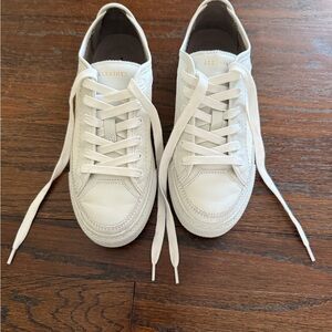 AllSaints White Milla Leather Sneakers